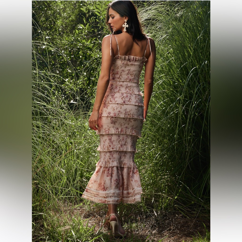 V. Chapman Geranium Dress in Cedar Rose Print size 2